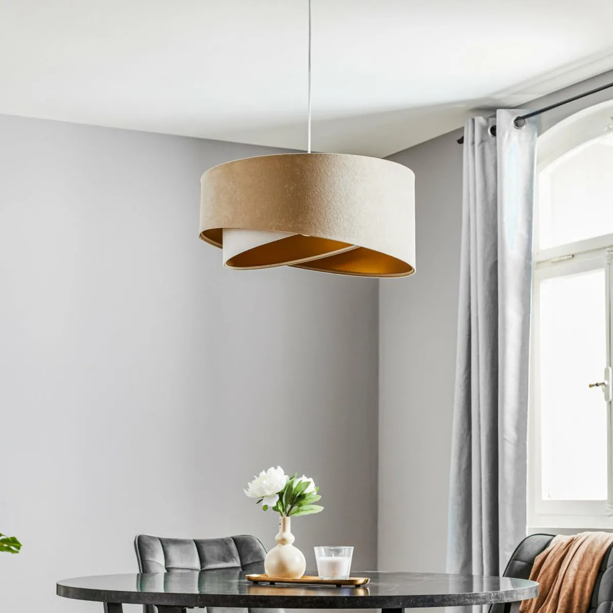 suspension_vivien_tricolore_crmeblancor_0.webp Sale Maco Design Suspension Vivien, tricolore, crème/blanc/or