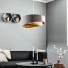 Outlet Maco Design Suspension Vivien, tricolore, gris/blanc/or