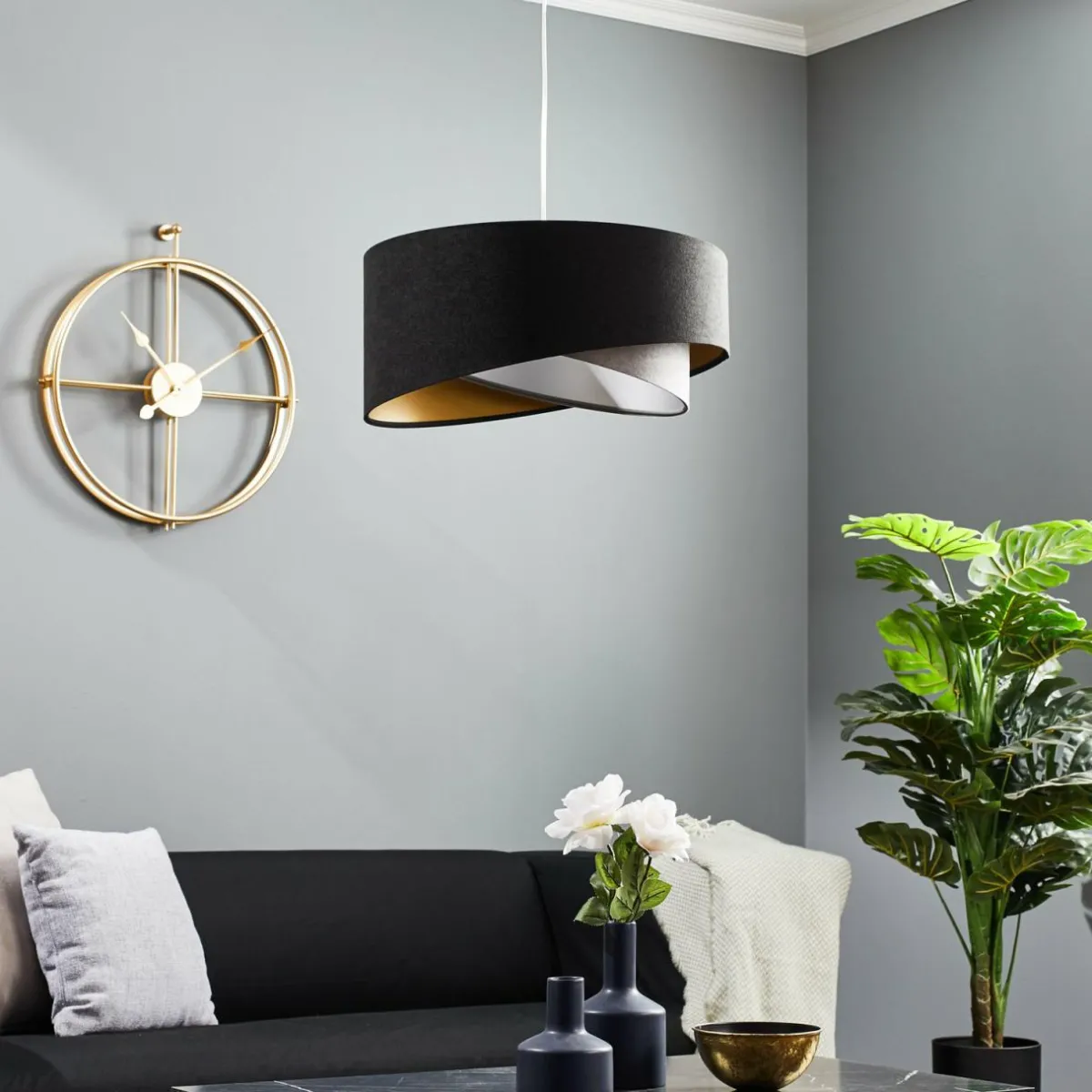 suspension_vivien_velours_noirgrisargentor_0.webp Best Sale Maco Design Suspension Vivien velours noir/gris/argent/or