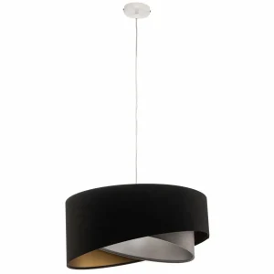 Best Sale Maco Design Suspension Vivien velours noir/gris/argent/or