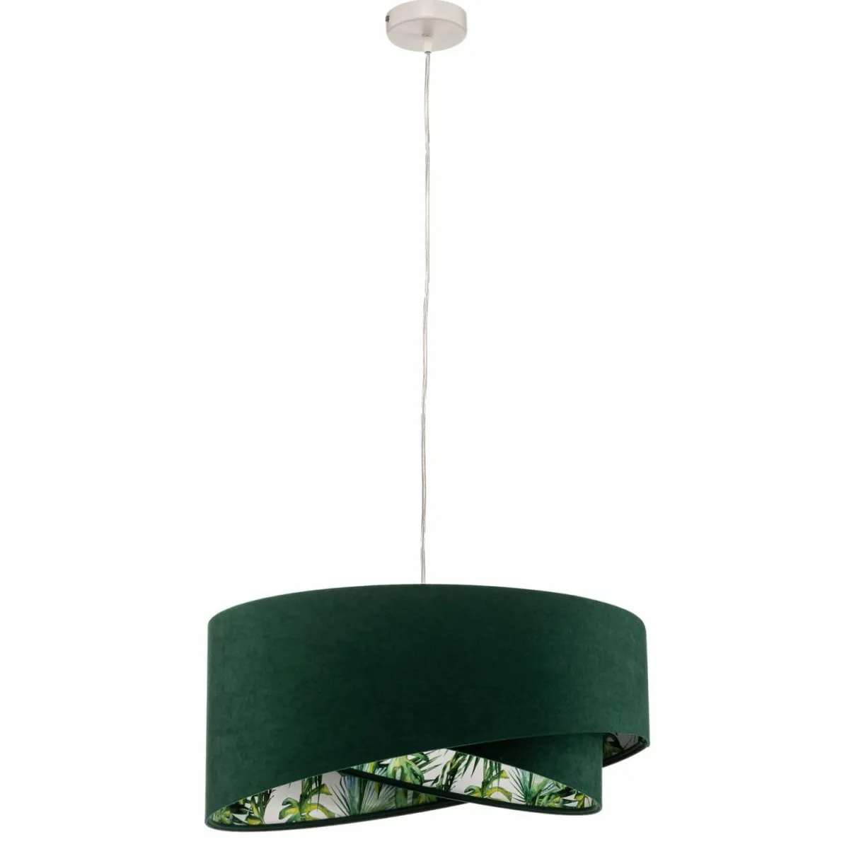 suspension_vivien_vert_avec_imprim_floral_allover_1.webp Hot Maco Design Suspension Vivien, vert avec imprimé floral allover