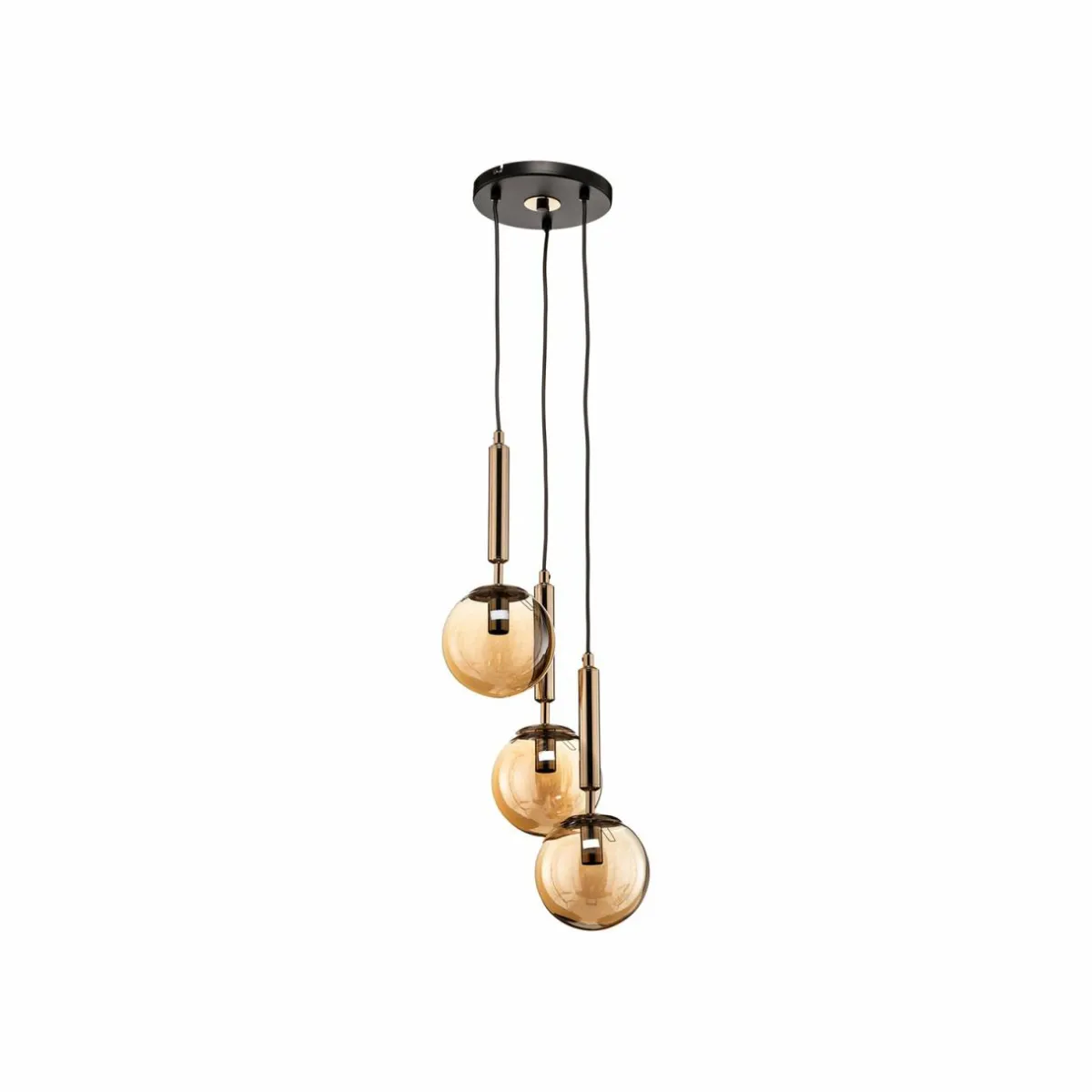 suspension_volda_picolo__lampes_noirdor_ronde_0.webp Shop Alfa Suspension Volda Picolo 3 lampes noir/doré ronde