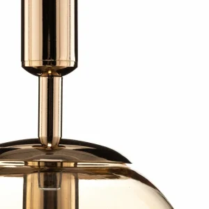 Shop Alfa Suspension Volda Picolo 3 lampes noir/doré ronde
