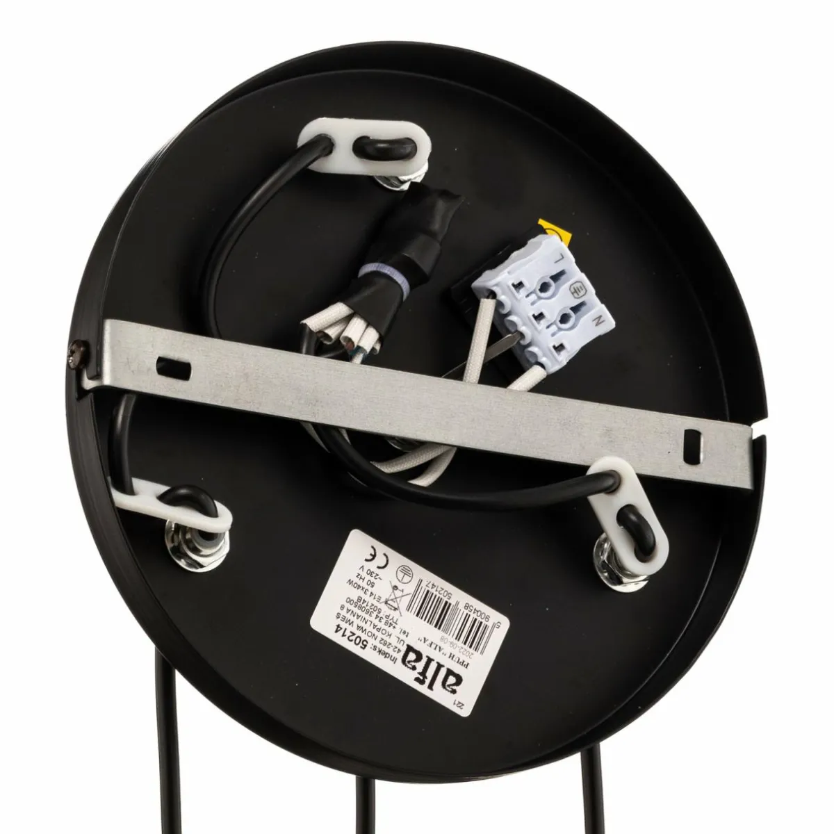 suspension_volda_picolo__lampes_noirdor_ronde_5.webp Shop Alfa Suspension Volda Picolo 3 lampes noir/doré ronde