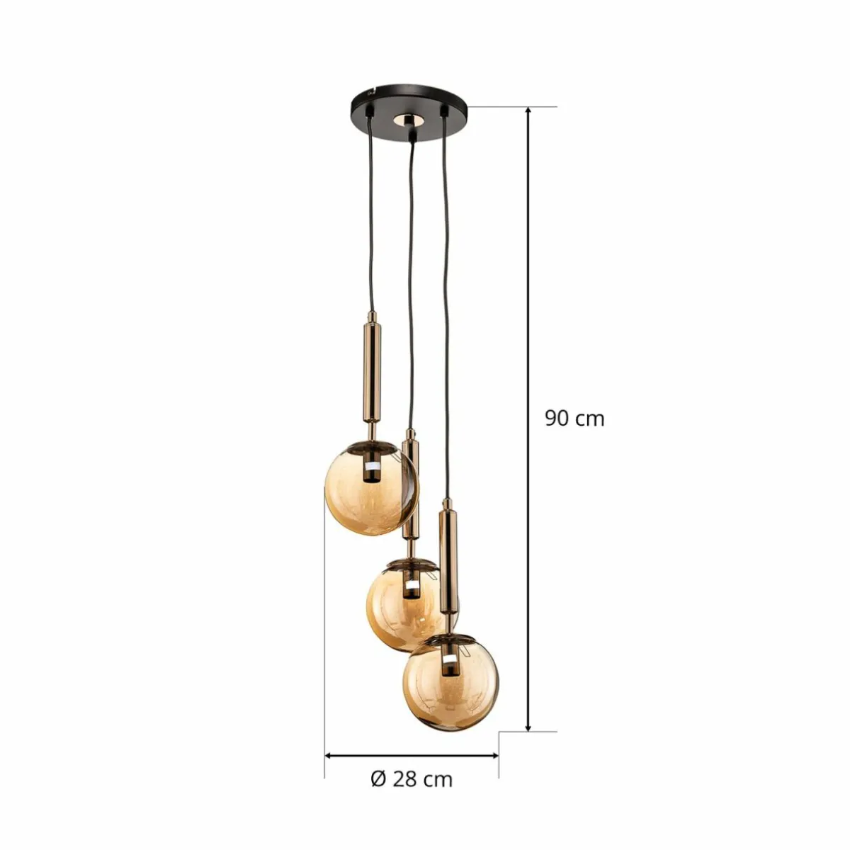suspension_volda_picolo__lampes_noirdor_ronde_6.webp Shop Alfa Suspension Volda Picolo 3 lampes noir/doré ronde