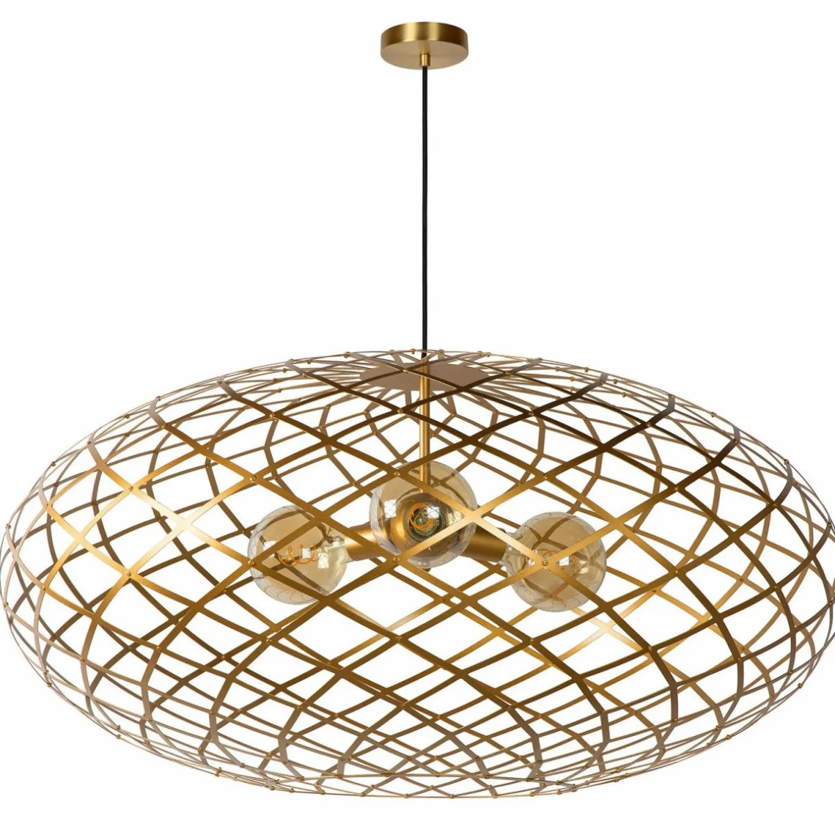 suspension_wolfram_abatjour_ovale_cm_dore_0.webp Outlet Lucide Suspension Wolfram, abat-jour ovale, 100 cm, dorée
