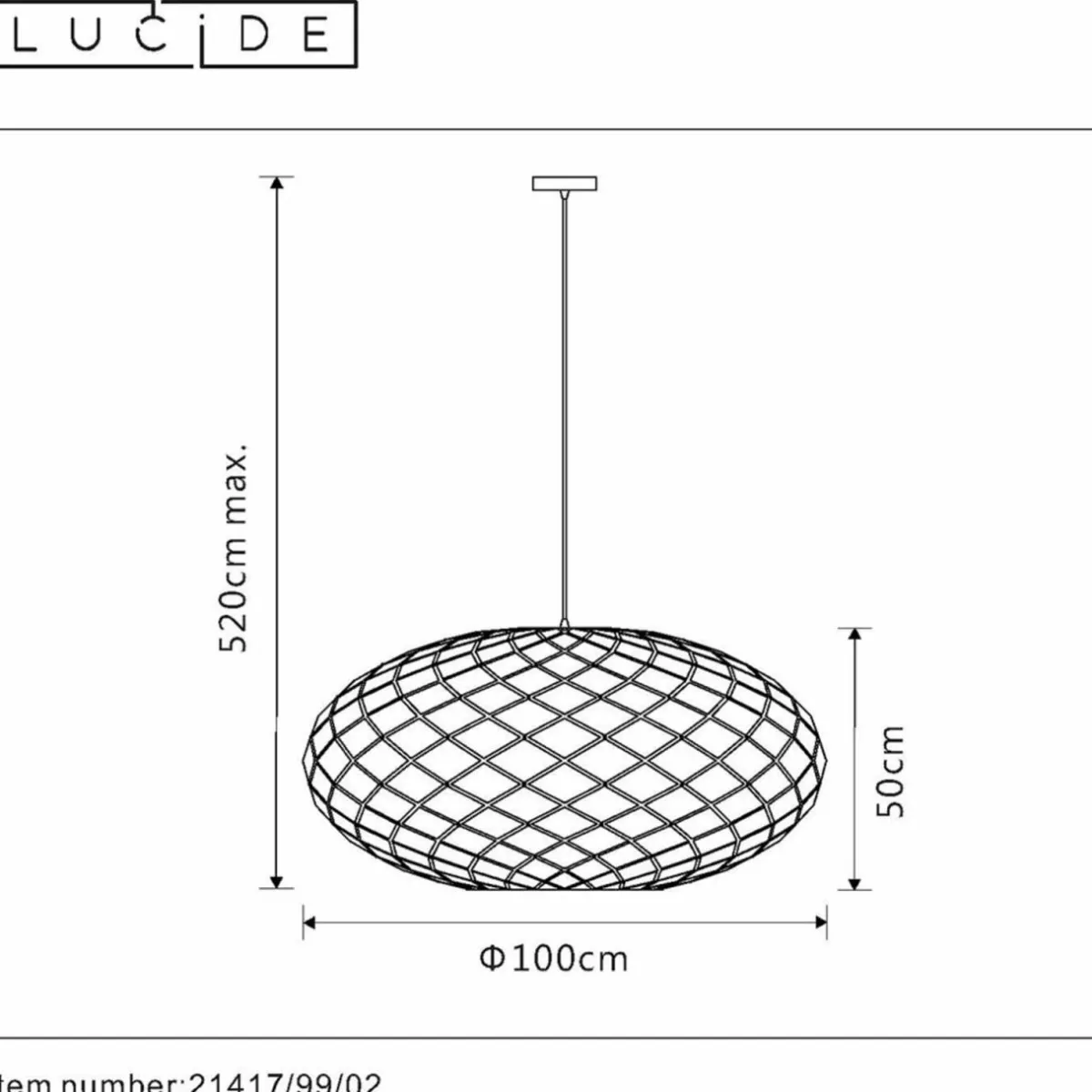 suspension_wolfram_abatjour_ovale_cm_dore_5.webp Outlet Lucide Suspension Wolfram, abat-jour ovale, 100 cm, dorée