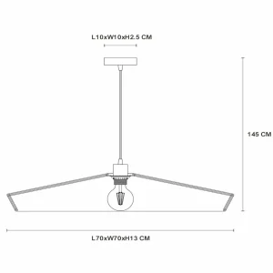 Hot Lucide Suspension Yunkai en papier, à 1 lampe, Ø 70cm