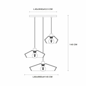 Shop Lucide Suspension Yunkai en papier, à 3 lampes