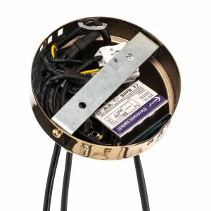Clearance Lucea Suspension Zerde 4+4, Ø 82 cm, dorée, à 8 lampes