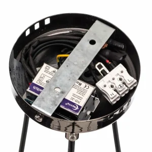 Outlet Lucea Suspension Zerde 3+3 Ø 67cm noire-chromée 6 lampes