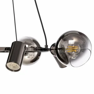 Cheap Lucea Suspension Zerde 4+4 Ø82 cm noire-chromée 8 lampes