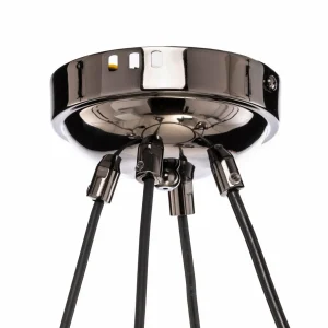Cheap Lucea Suspension Zerde 4+4 Ø82 cm noire-chromée 8 lampes
