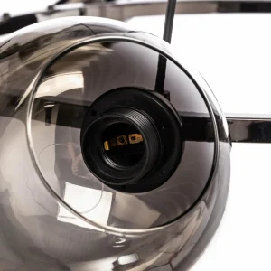 Cheap Lucea Suspension Zerde 4+4 Ø82 cm noire-chromée 8 lampes
