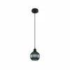 Sale Globo Suspension Zumba, pétrole, Ø 15 cm, verre