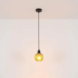 Sale Globo Suspension Zumba, pétrole, Ø 15 cm, verre
