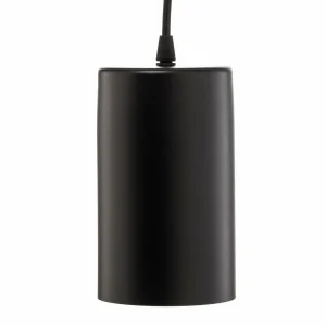 New TEMAR LIGHTING Suspension ZW Tube 170, cinq lampes, noir