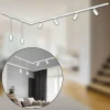 Outlet Briloner Système de lampes sur rail RAIL 230 V, blanc, 4 spots, 2 suspensions, 2,25 m