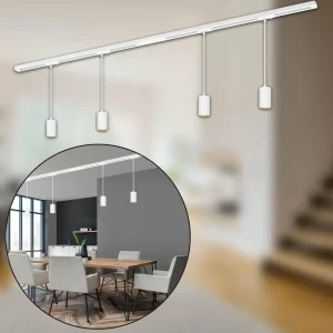 Online Briloner Système de lampes sur rail RAIL 230 V, blanc, 4 suspensions, longueur 1,5 m