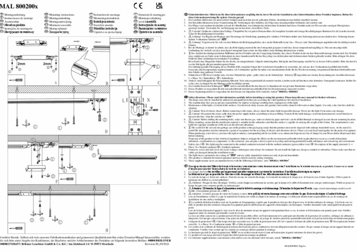 systme_de_lampes_sur_rail_rail__v_noir__spots_m_connecteur_dangle_6.webp Best Sale Briloner Système de lampes sur rail RAIL 230 V noir 6 spots 2,25m connecteur d'angle