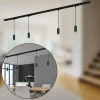 New Briloner Système de lampes sur rail RAIL 230 V, noir, 4 suspensions LED, longueur 1,5m
