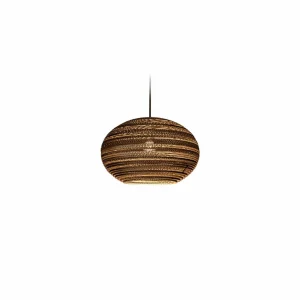 Best Think Paper Suspension Lazy, Ø 29 cm, marron, carton, E27