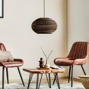 Online Think Paper Suspension Lazy, Ø 44 cm, marron, carton, E27