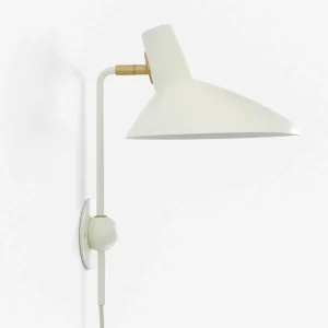 Sale &Tradition Applique murale Tripod HM12, blanc, câble d'alimentation à fiche