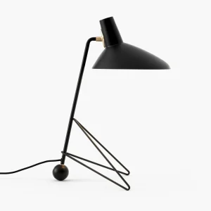 Store &Tradition Lampe à poser Tripod HM9, noir, hauteur 45 cm
