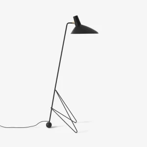 Store &Tradition Lampe sur pied Tripod HM8, noir, hauteur 134 cm
