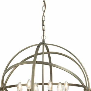 New Searchlight Très belle suspension Orbit en forme de cage