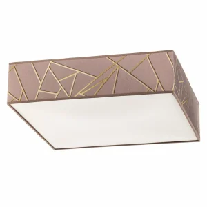 Flash Sale Eko-Light Zulu plafonnier vieux rose/doré rond